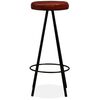 vidaXL Bar Stools 2 pcs Real Leather