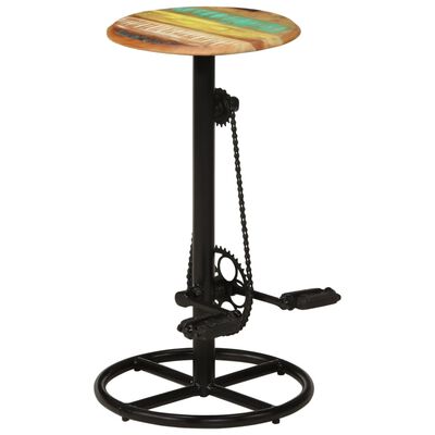 vidaXL Bar Chairs 2 pcs Solid Reclaimed Wood, multicolour vidaXL Bar Chairs 2 pcs Solid Reclaimed Wood
