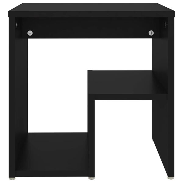 vidaXL Bed Cabinet Black 40x30x40 cm Engineered Wood