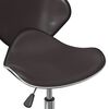 vidaXL Swivel Dining Chairs 2 pcs Brown Faux Leather
