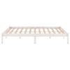 vidaXL Bed Frame without Mattress White Solid Wood 120x200 cm