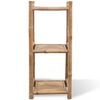 vidaXL 3-Tier Square Bamboo Shelf
