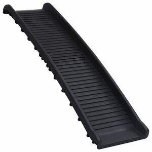vidaXL Folding Dog Ramp Black 155.5x40x15.5 cm