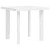 vidaXL Garden Table White 80x75x72 cm Plastic