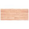 vidaXL Table Top Light Brown 120x50x(2-4)cm Treated Solid Wood Live Edge
