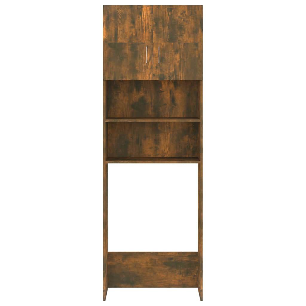 vidaXL Washing Machine Cabinet Smoked Oak 64x25.5x190 cm