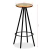 vidaXL Bar Set 3 Pieces Solid Reclaimed Wood
