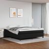 vidaXL Bed Frame without Mattress Black 180x200 cm Super King Faux Leather