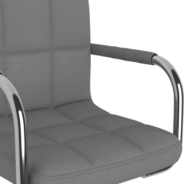 vidaXL Bar Stool Light Grey Fabric