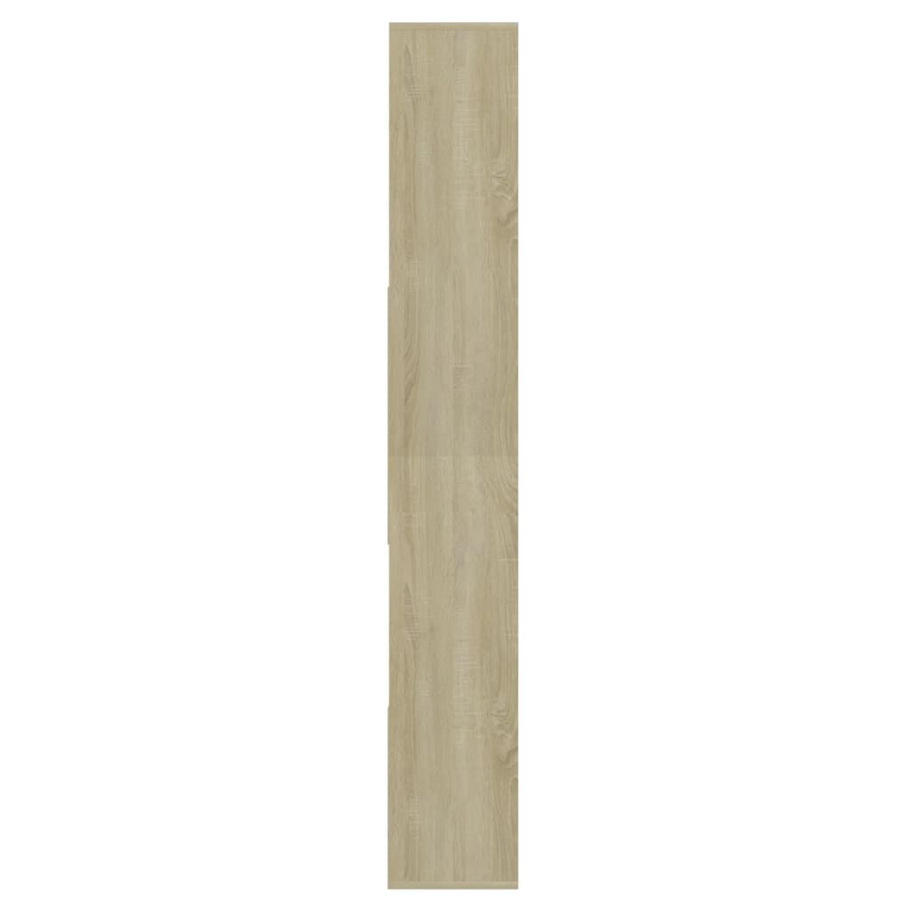 vidaXL Book Cabinet Sonoma Oak 67x24x161 cm Engineered Wood