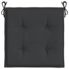 vidaXL Garden Chair Cushions 4 pcs Black 40x40x4 cm Oxford Fabric