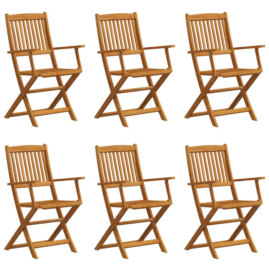 vidaXL 7 Piece Garden Dining Set Solid Wood Eucalyptus