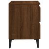 vidaXL Bed Cabinets with Metal Legs 2 pcs Brown Oak 40x35x50 cm