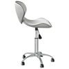 vidaXL Swivel Dining Chairs 6 pcs White Faux Leather
