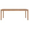 vidaXL 9 Piece Garden Dining Set 200x100 cm Solid Teak Wood