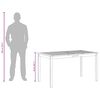 vidaXL Garden Table 140x80x74 cm Solid Acacia Wood