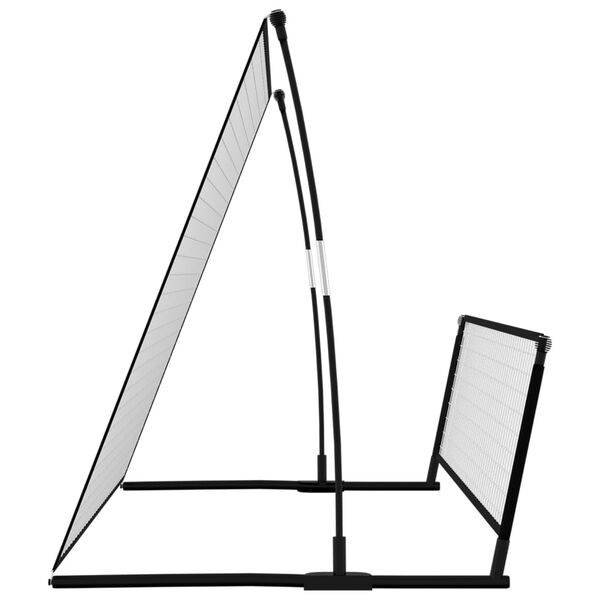 vidaXL 2 in 1 Soccer Rebounder Football Goal 202x104x120 cm Steel