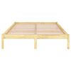 vidaXL Bed Frame without Mattress Solid Wood 140x200 cm