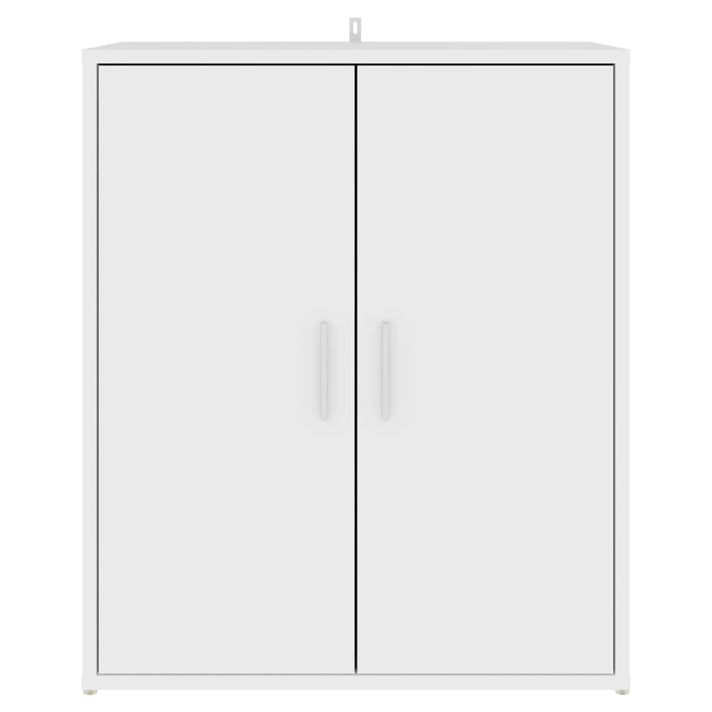 vidaXL Shoe Cabinet White 60x35x70 cm Engineered Wood