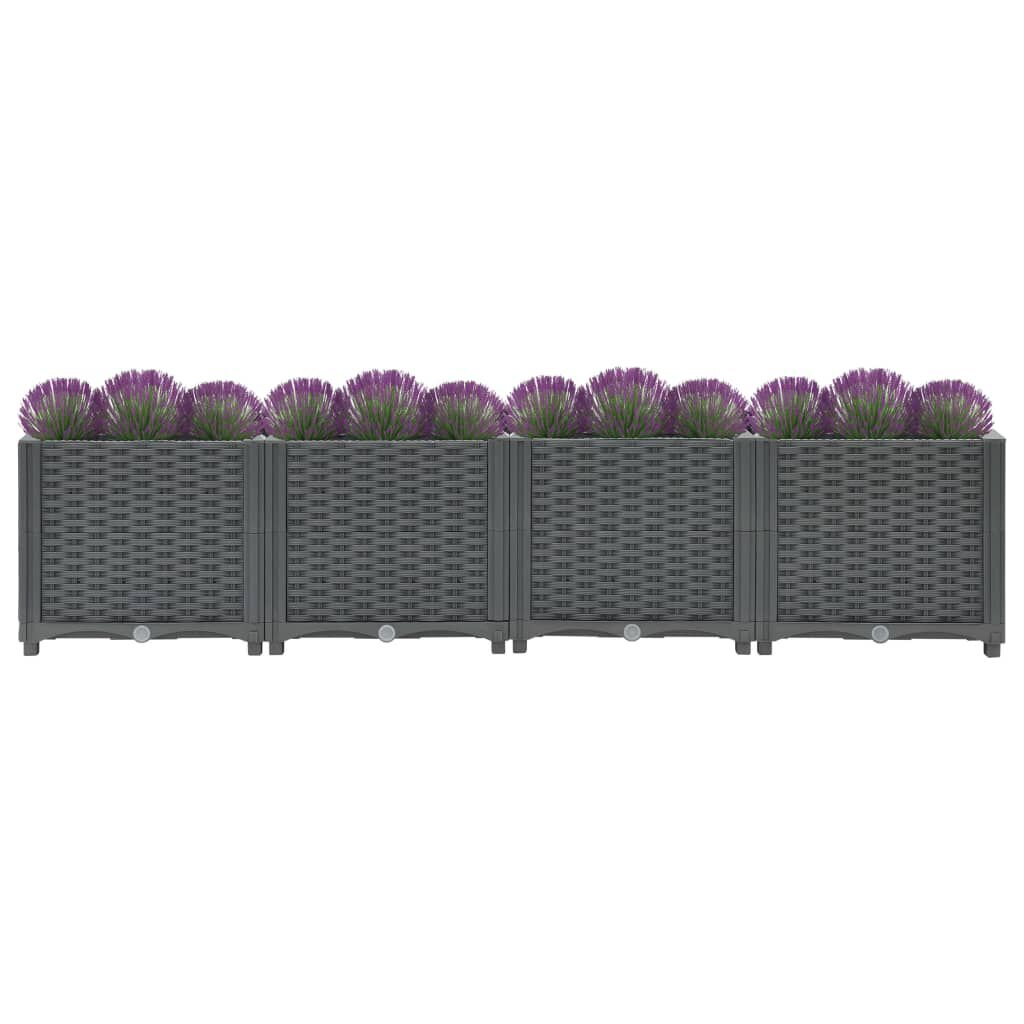 vidaXL Raised Bed 160x40x38 cm Polypropylene