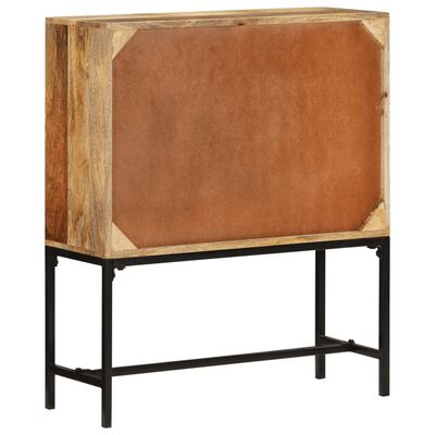 vidaXL Highboard 80x30x95 cm Solid Rough Wood Mango,  vidaXL Highboard 80x30x95 cm Solid Rough Wood Mango