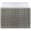 vidaXL 4 Piece Garden Lounge Set with Cushions Poly Rattan Grey