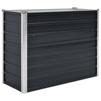 vidaXL Garden Raised Bed Anthracite 100x40x77 cm Galvanised Steel,  vidaXL Garden Raised Bed Anthracite 100x40x77 cm Galvanised Steel