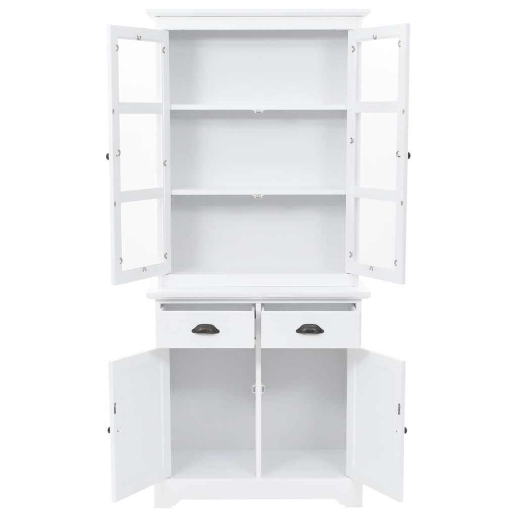 vidaXL Welsh Dresser with 4 Doors MDF and Pinewood 80x40x180 cm