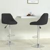 vidaXL Bar Stool 2 pcs Black Velvet