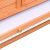 vidaXL Rabbit Hutch Solid Pine & Fir Wood 310x70x87 cm