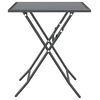 vidaXL 3 Piece Garden Dining Set Expanded Metal Mesh Anthracite