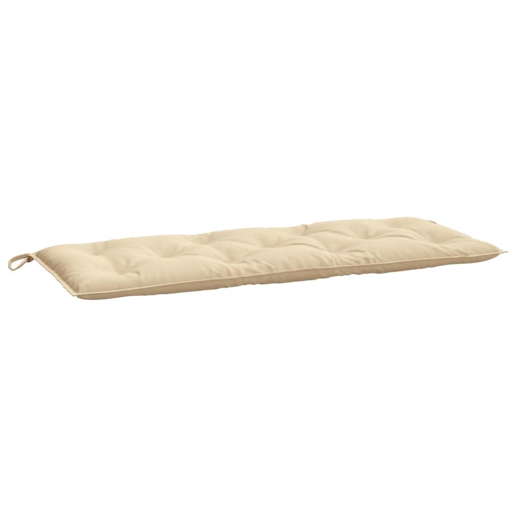 vidaXL Garden Bench Cushions 2 pcs Beige 120x50x7 cm Oxford Fabric
