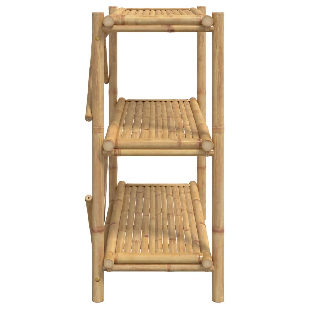 vidaXL 3-Layer Shelf 100x40x90 cm Bamboo