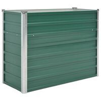vidaXL Garden Raised Bed Galvanised Steel 100x40x77 cm Green,  vidaXL Garden Raised Bed Galvanised Steel 100x40x77 cm Green