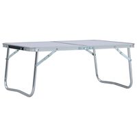vidaXL Folding Camping Table White Aluminium 60x40 cm, white vidaXL Folding Camping Table White Aluminium 60x40 cm