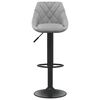 vidaXL Bar Stools 2 pcs Light Grey Velvet