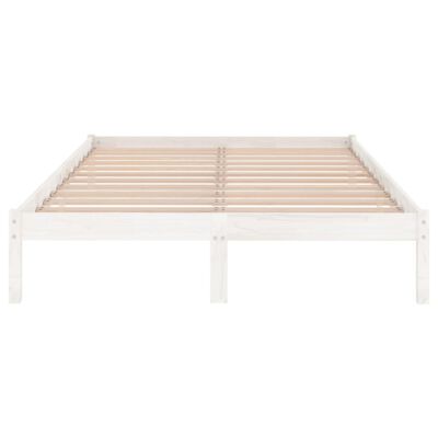 vidaXL Bed Frame without Mattress White Solid Wood King Size, white vidaXL Bed Frame without Mattress White Solid Wood King Size