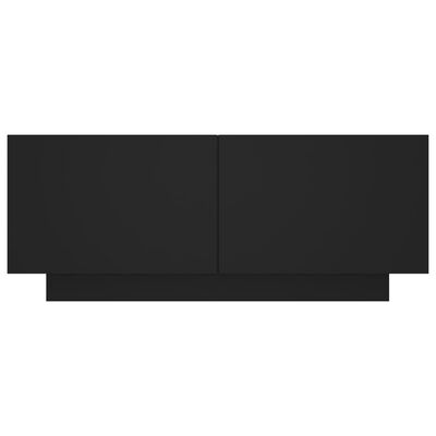 vidaXL Bedside Cabinet Black 100x35x40 cm Engineered Wood, black vidaXL Bedside Cabinet Black 100x35x40 cm Engineered Wood