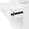 vidaXL Nightstand 2 pcs with Drawer White