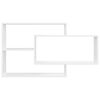 vidaXL Wall Shelf White 104x20x58.5 cm Engineered Wood