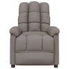 vidaXL Recliner Chair Taupe Fabric