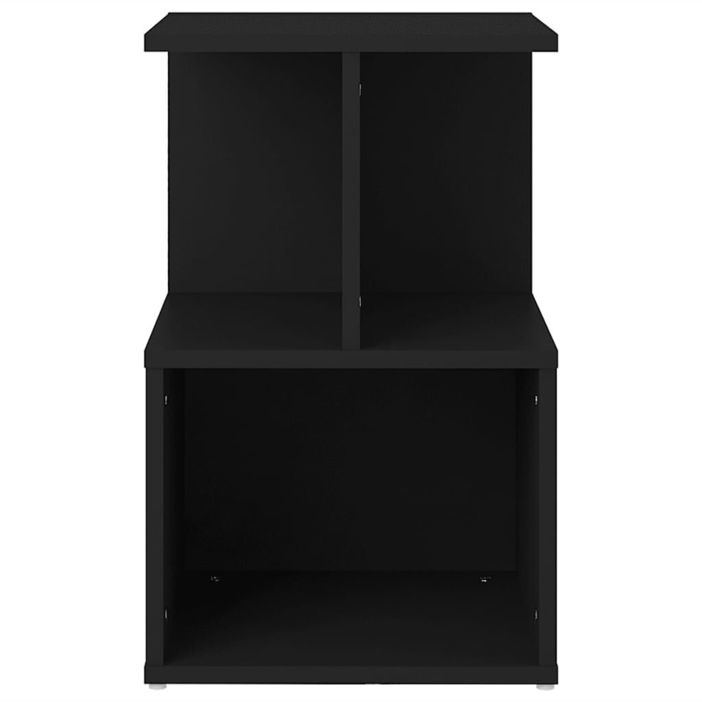 vidaXL Bedside Cabinet Black 35x35x55 cm Engineered Wood