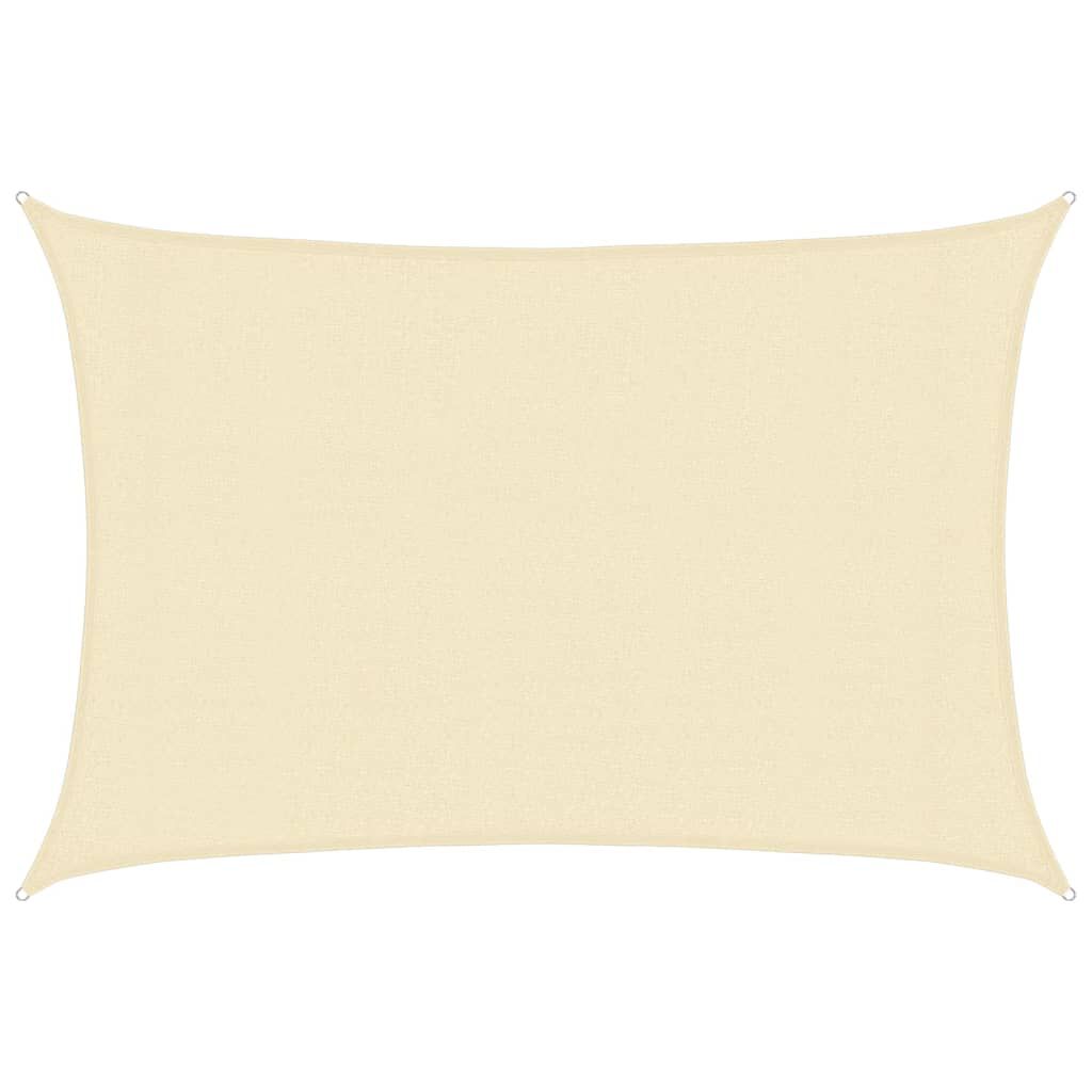 vidaXL Sunshade Sail 160 g/m² Cream 3x4.5 m HDPE