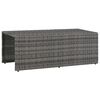 vidaXL 6 Piece Garden Lounge Set with Cushions Poly Rattan Grey