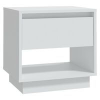 vidaXL Bedside Cabinet White 45x34x44 cm Engineered Wood, white vidaXL Bedside Cabinet White 45x34x44 cm Engineered Wood