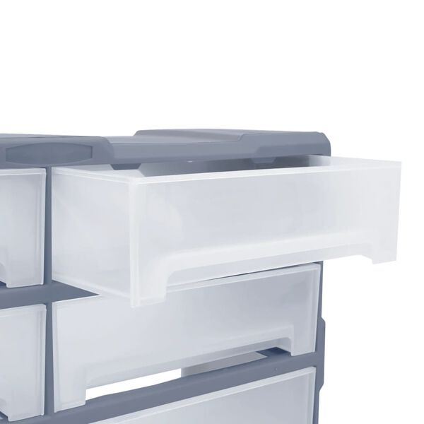 vidaXL Multi-drawer Organiser with 8 Big Drawers 52x16x37 cm