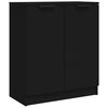vidaXL Sideboards 2 pcs Black 60x30x70 cm Engineered Wood