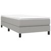 vidaXL Bed Frame without Mattress Light Grey 90x200 cm Fabric