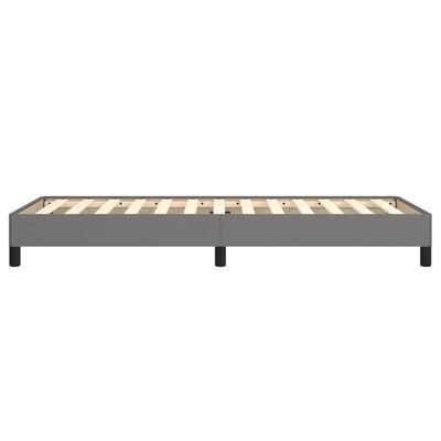 vidaXL Bed Frame without Mattress Dark Grey 92x187 cm Single Fabric