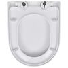 vidaXL Toilet Seats with Soft Close Lids 2 pcs Plastic White